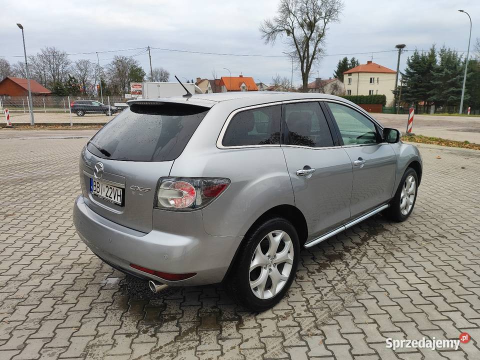Mazda CX7 22 Dobrze wyposażona niski przebieg aluminiowe felgi Bielsk Podlaski