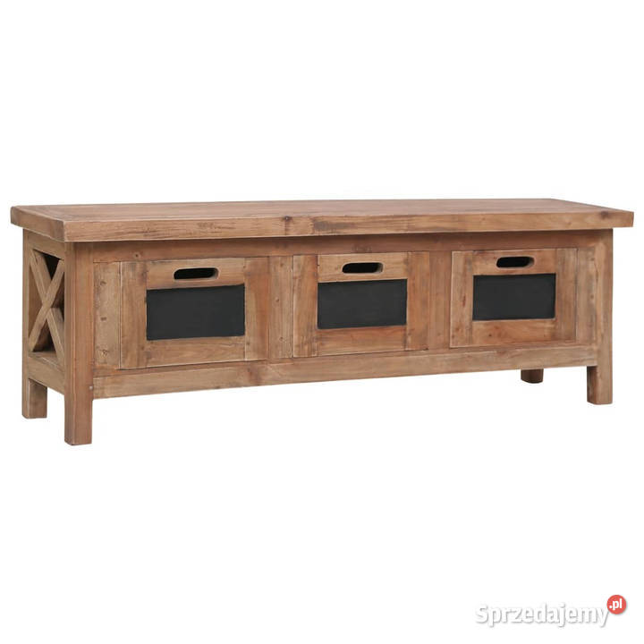 Szafka pod TV 3 szuflady 120x30x40 lite drewno Warszawa