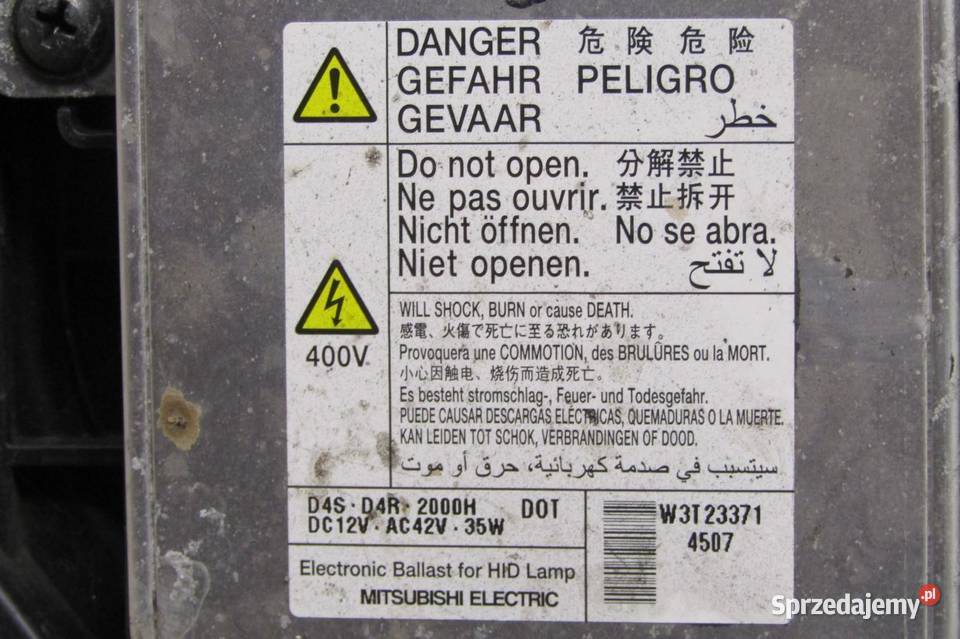 LAMPA PRZEDNIA LEWY PRZÓD XENON MITSUBISHI