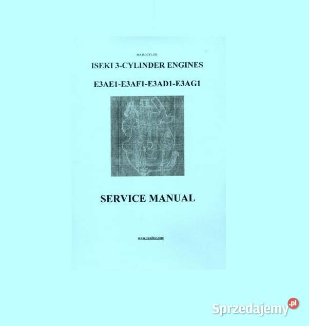 Iseki silnik E3AE1 E3AF1 E3AD1 E3AG1 instrukcja Kielce