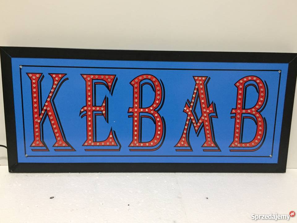 Reklama LED KEBAB 71x31 zewnętrzna 230V Pomiechówek