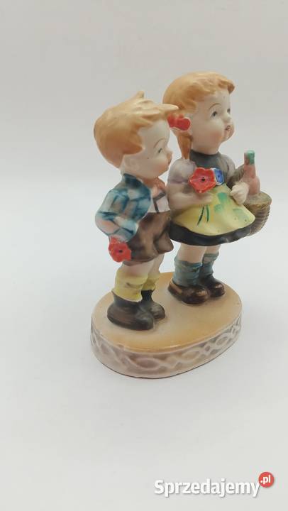 Figurka porcelana Dzieci brat i siostra Japonia Porcelana i szkło Zamość