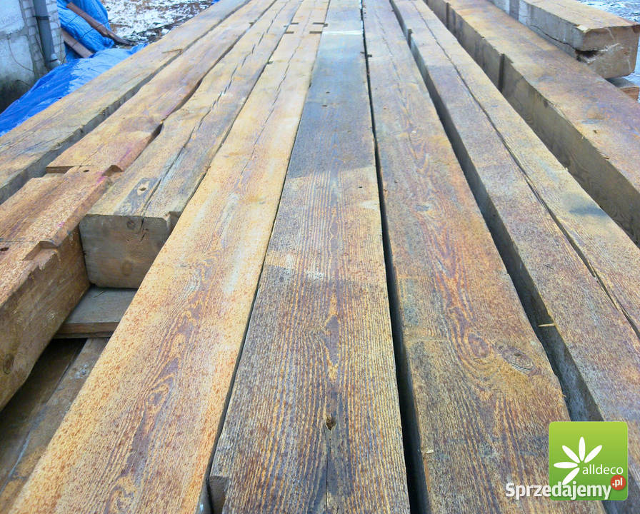 Stare belki ciosane i cięte piłą konstrukcyjne i Warszawa