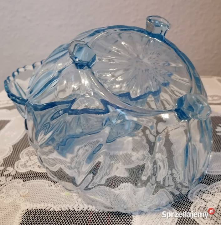 Dwie szklane salaterki Huta Ząbkowice Prawdziwy Piekary Śląskie