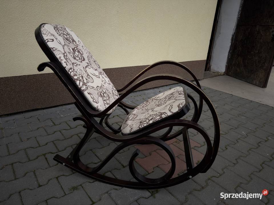 Drewniany fotel bujany Fotele małopolskie Wiśniowa