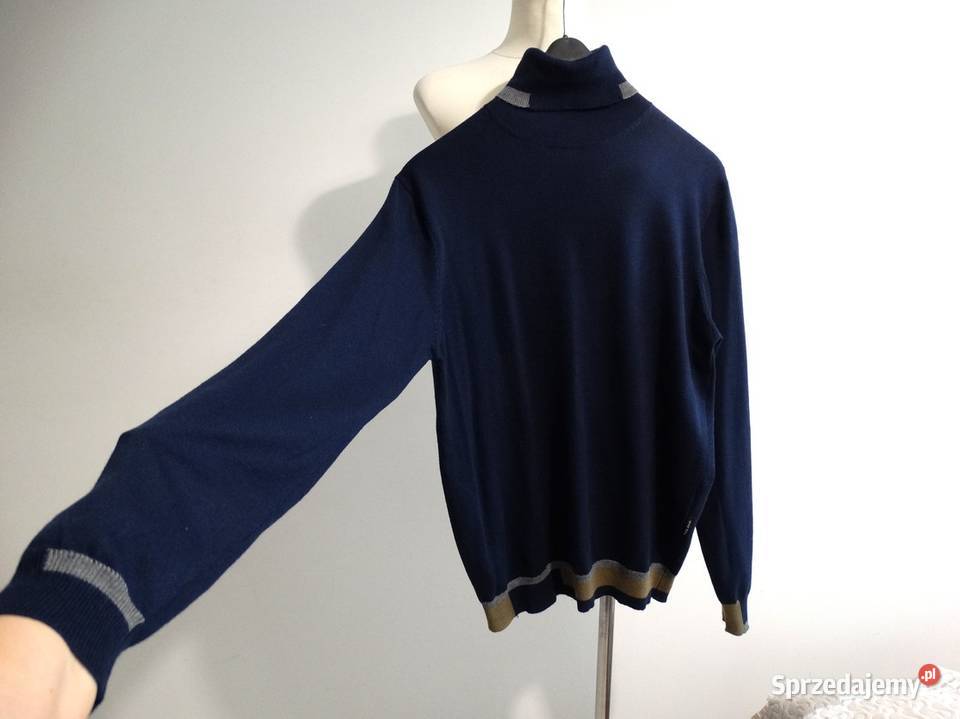 Sweter Męski Golf Wełniany Wełna Merino Łomża sprzedam