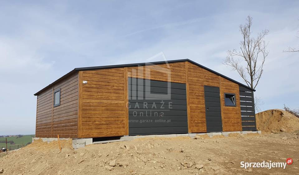 Garaż Blaszany 9x6 wiata 1x6 2x drzwi 2x okno 54m2 Nowogard