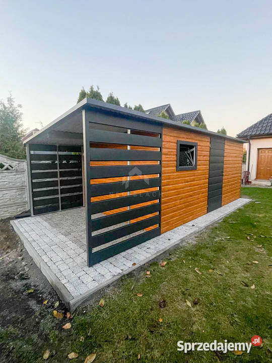 Schowek Domek ogrodowy 5x35m wiata 15m drzwi Chodzież