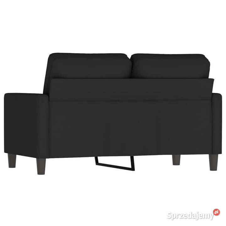 Sofa 2osobowa czarna 120 tapicerowana aksamitem mazowieckie Warszawa