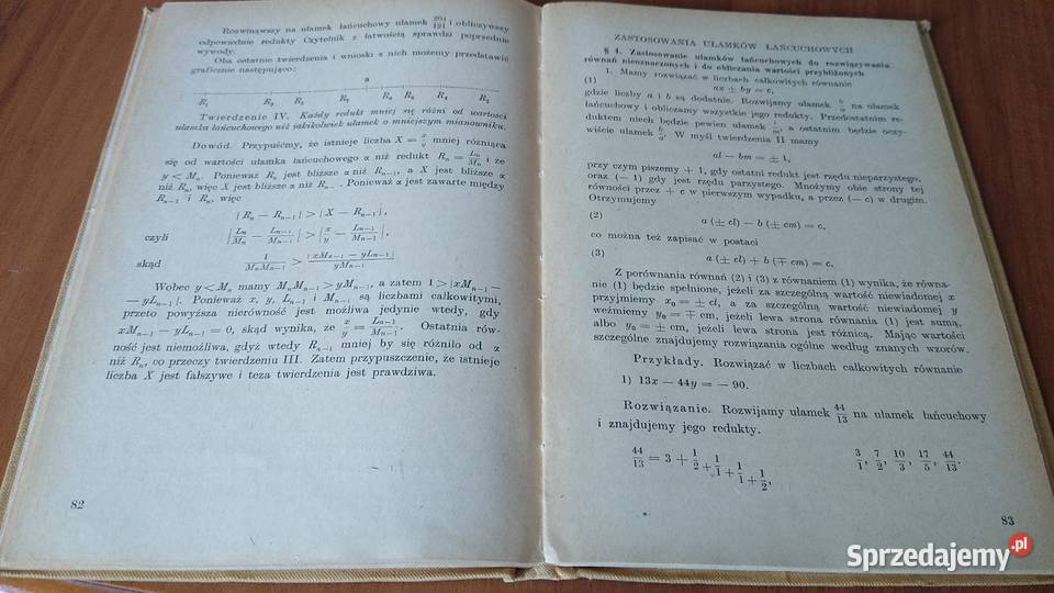 Równania nieoznaczone Ułamki łańcuchowe pomorskie Gdańsk