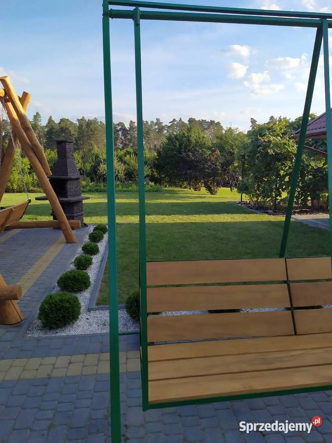 Huśtawka metalowa deska akacja Huśtawki Ciechanki