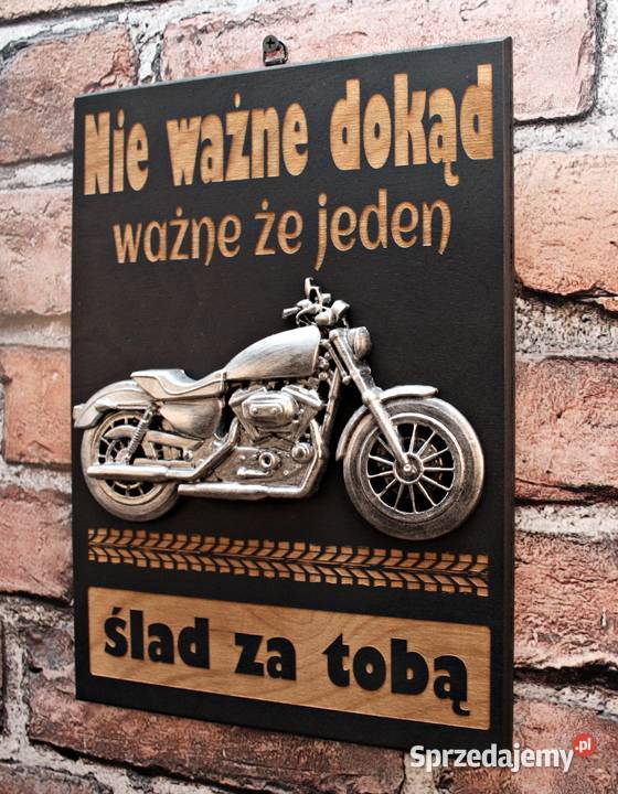 Tabliczka Plakat 3D Motocyklisty Nie ważne podkarpackie Dębica