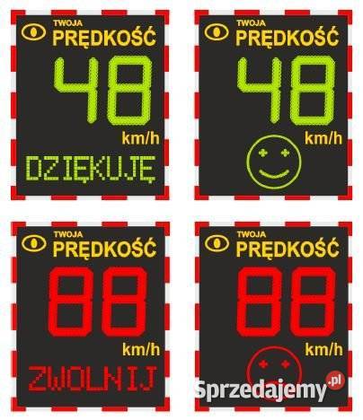 Radarowe wyświetlacze prędkości Sprzedaż Montaż Gdańsk