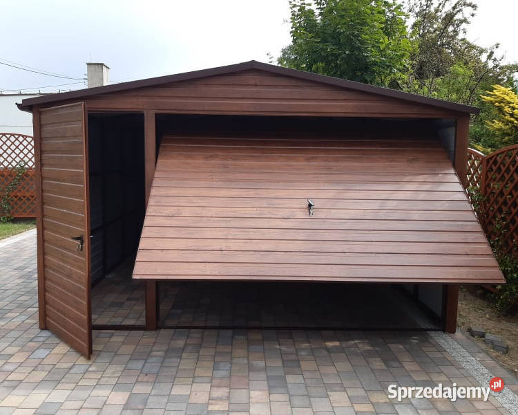 Garaż Blaszany Drewnopodobny 5x61 Wiata Garaż Nowy Sącz