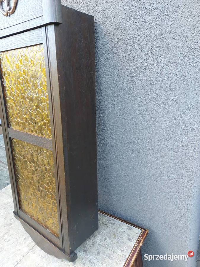 Szafka witrynka z obudowy starego zegara 1930r Tczew