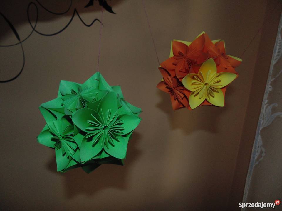 Kule Kwiatowe Origami wielokolorowy Oksa