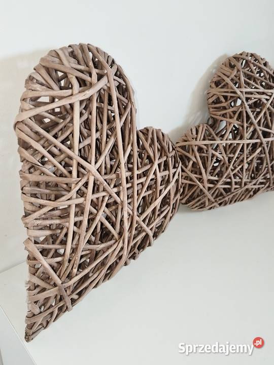 Serca z wikliny papierowej 3D 30 Jaroszewice-Kolonia