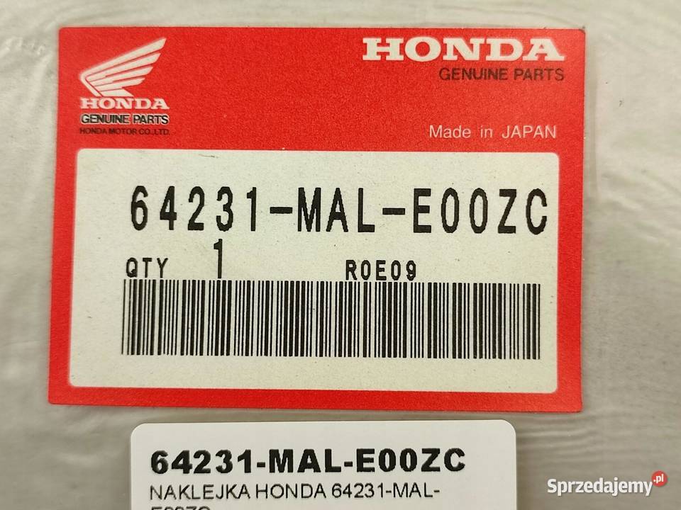 NAKLEJKA NA CZACHĘ L STR HONDA CBR600F HURRICANE