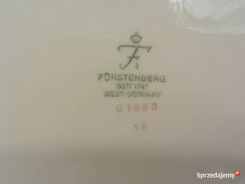Ekskluzywne Trio Śniadaniowe FRSTENBERG Fason Porcelana i szkło Raszków