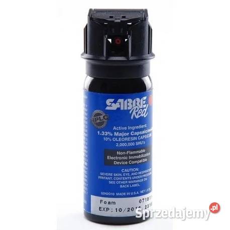 Gaz pieprzowy Sabre Red MK2 pianka 52H2O10F mazowieckie Warszawa sprzedam