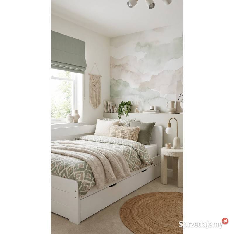 Łóżko LOCA otwierany tapczan z oparciem każdy