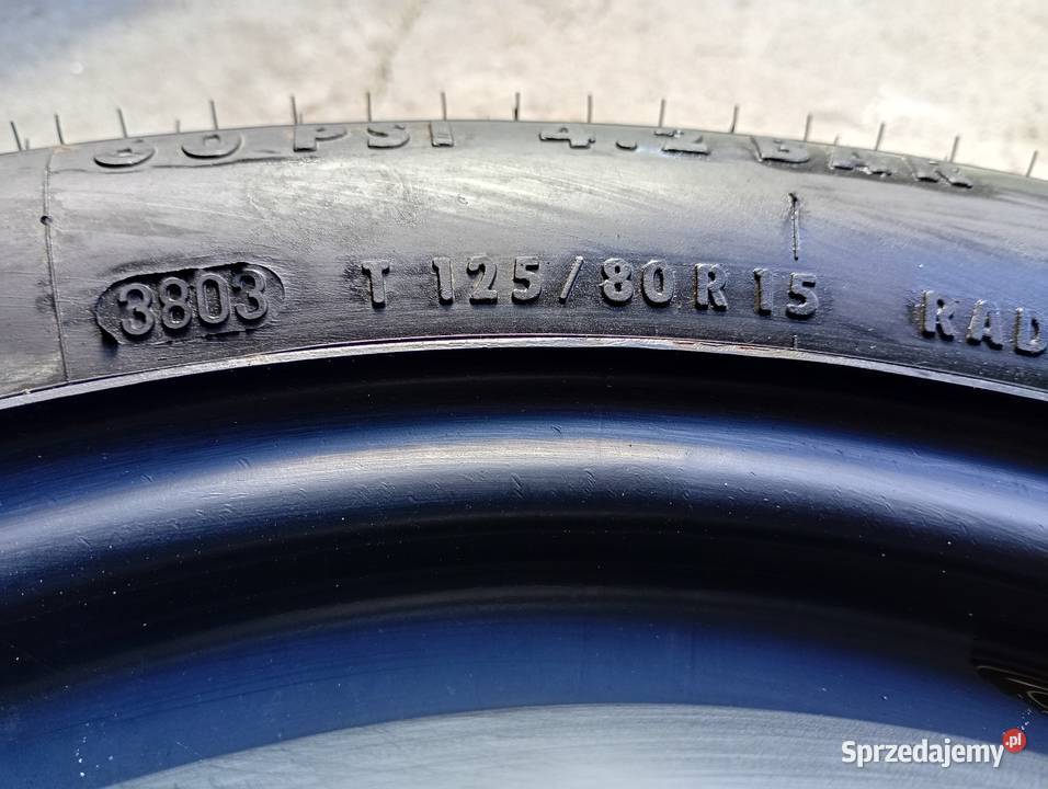 Koło dojazdowe zapasowe 4x100 12580r15 oryginał Podwarpie