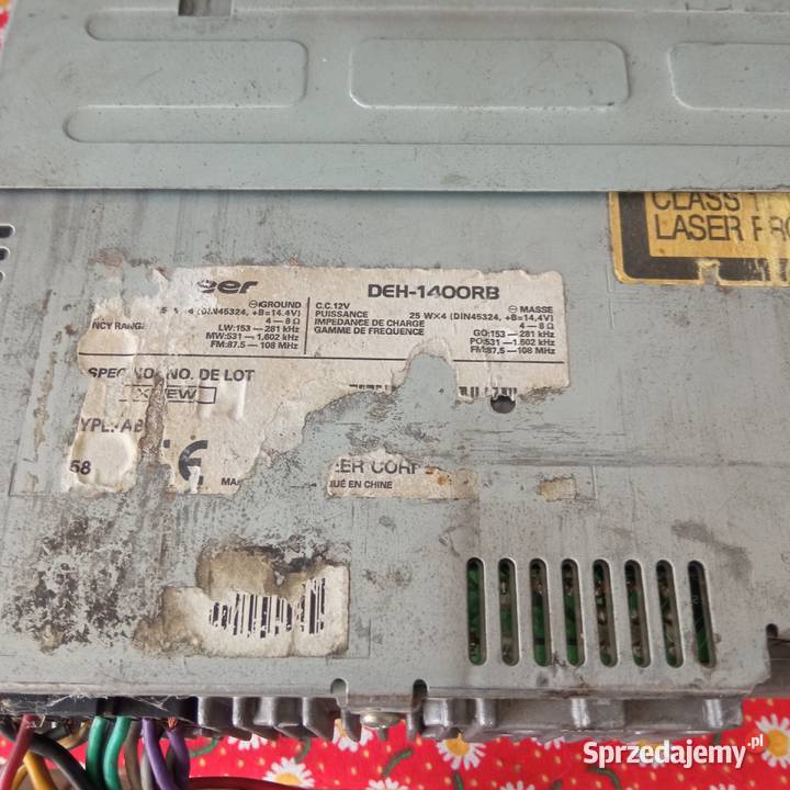 Radio CD Pioneer DEH1400RB 4x45 Szczecin sprzedam