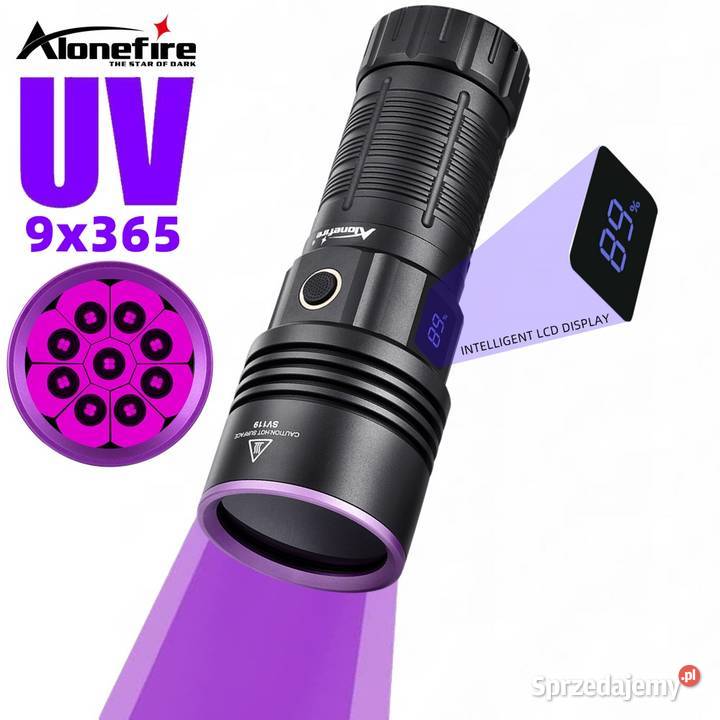 Latarka ultrafioletowa UV Alonefire SV119 180W 9 dolnośląskie Wrocław