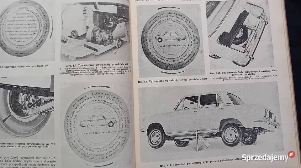 Naprawa samochodów Polski Fiat 125p WKŁ 1970 r Antykwariat Koźminek