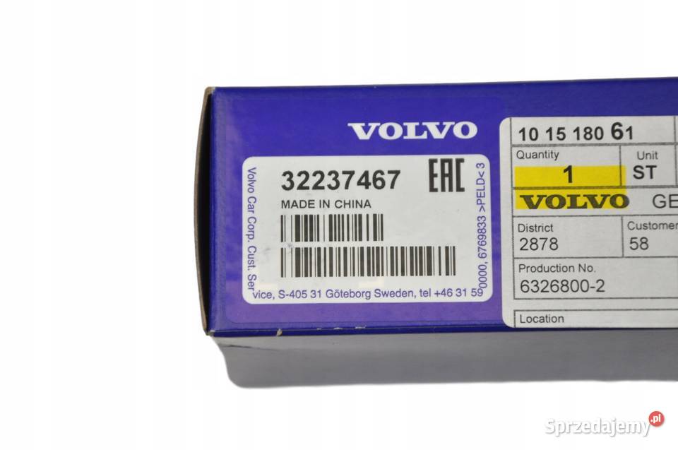 VOLVO XC60 czujnik poziomu plynu spryskiwaczy OE dolnośląskie Bielany Wrocławskie