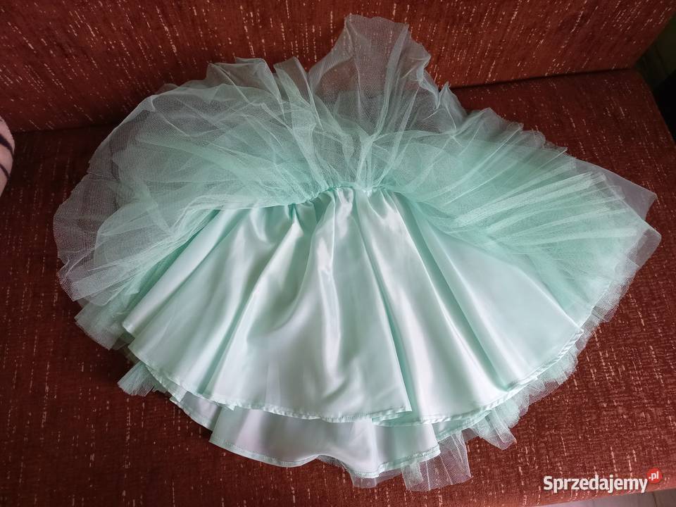 Turkusowa pastelowa rozkloszowana spódnica łódzkie Łódź