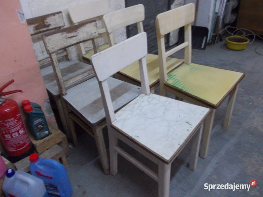 3 starych drewnianych krzeseł Bielsko-Biała sprzedam