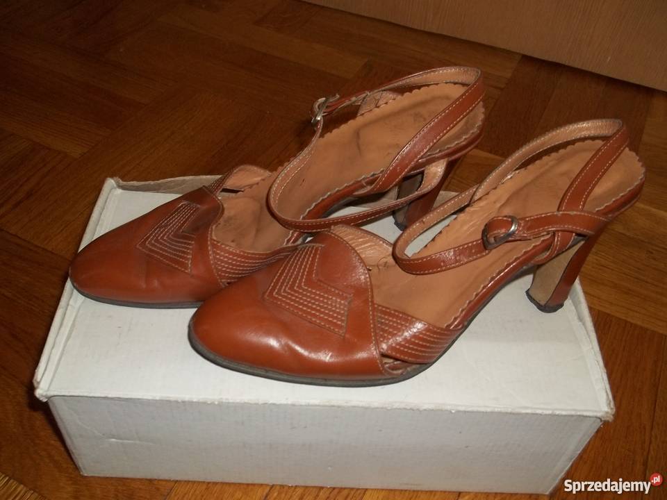 Półbuty skórzane z odkrytą piętą 36 Łódź