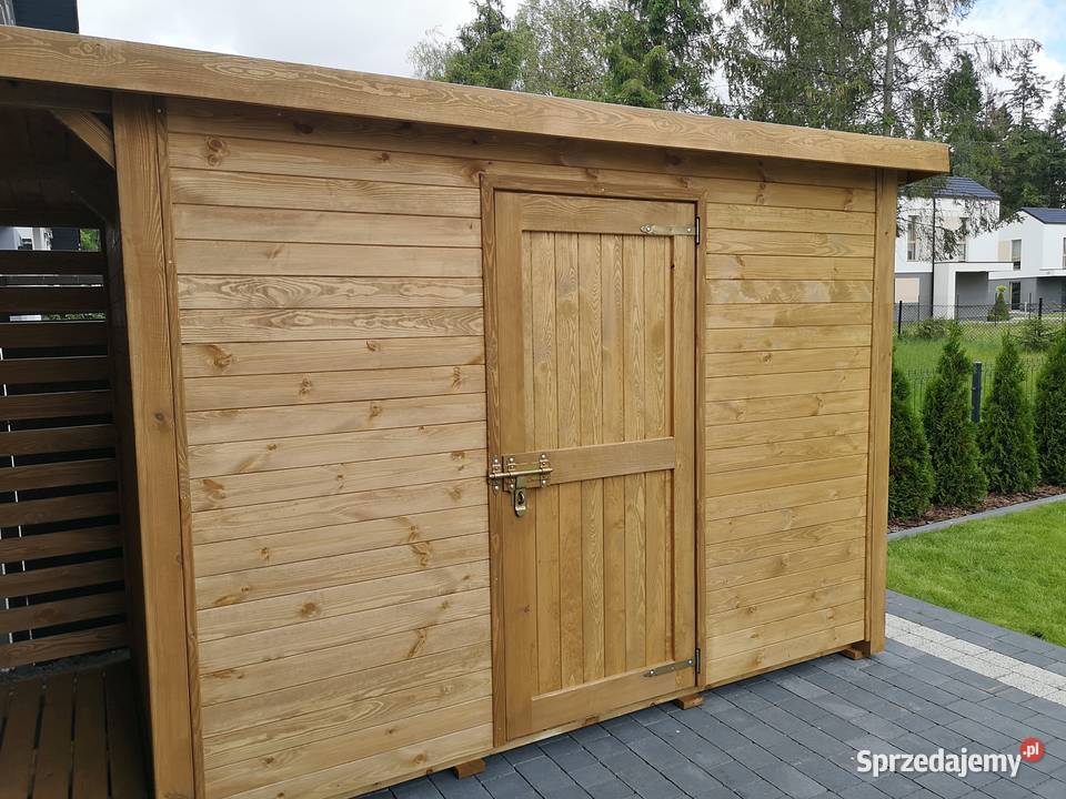 Domek narzędziowy 3 x 15m drewutnia 1 x 15m z Kalety