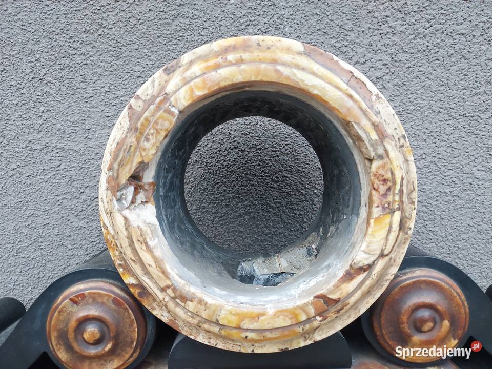 118 Obudowa marmurowa starego zegara kominkowego pomorskie Tczew