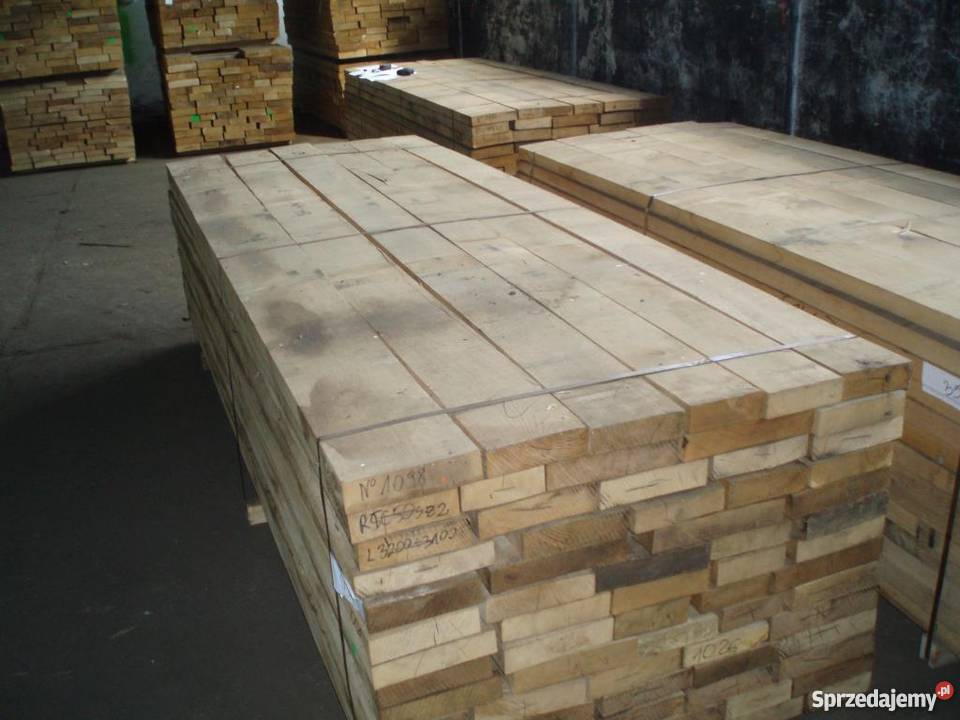 Tarcica dębowa sucha obrzynana i fryza dębowa