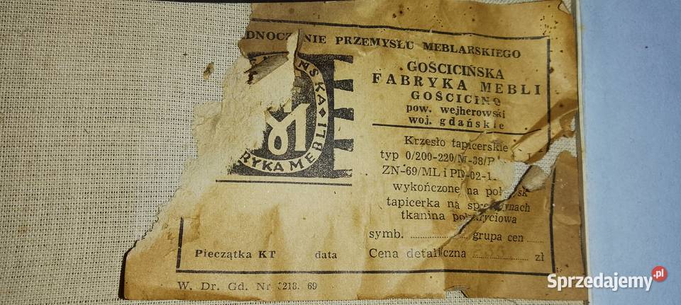 Stare krzesla Goscicinska fabryka mebli Augustów