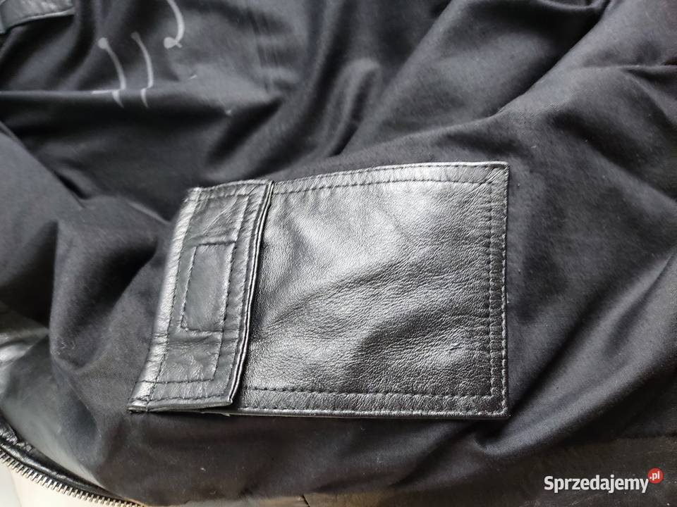 Kurtka skórzana męska Bershka czarna Głuchołazy