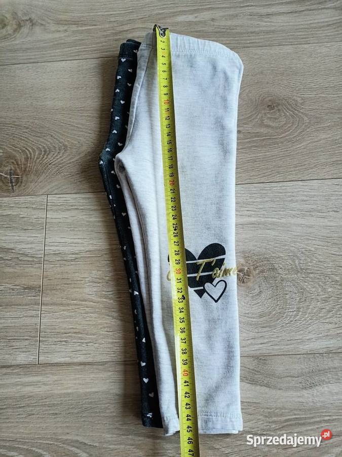 Legginsy dziewczęce 2pak ocieplane 92 Płock
