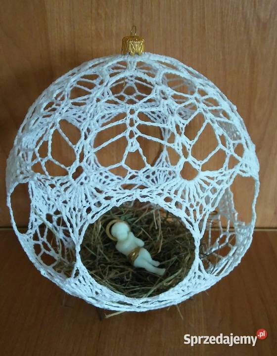 Szopka Duża Bombka szydełkowa na choinkę różne Białystok