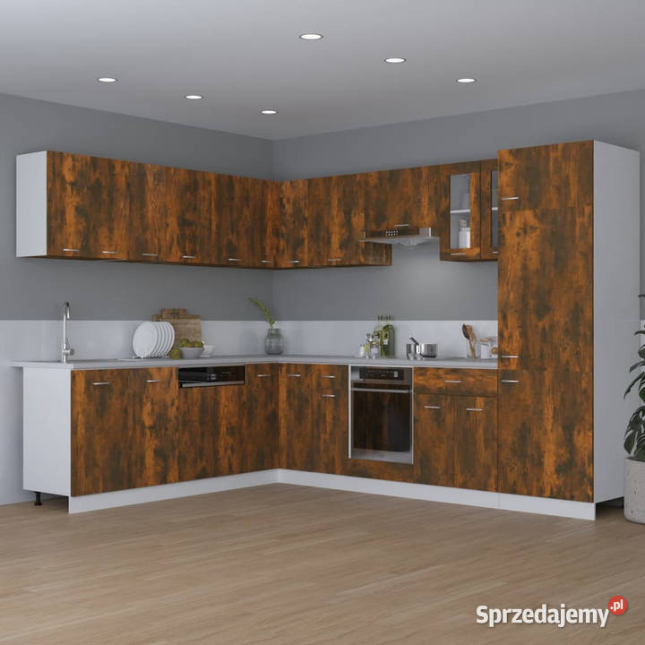 Szafka wisząca przydymiony dąb 80x31x60 WM815588 mazowieckie Warszawa
