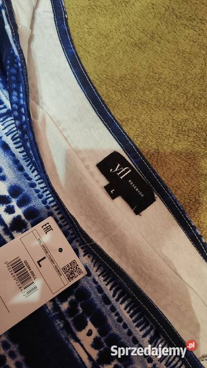 Niebieska sukienka Reserved L krótki Legnica