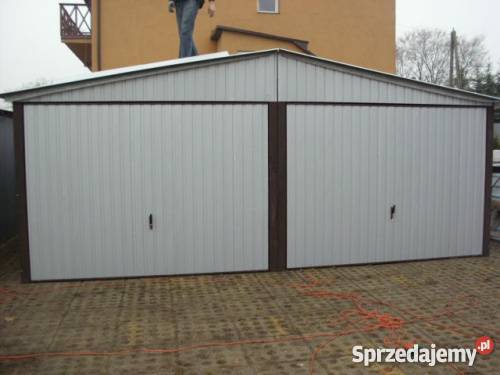 Garaż Blaszany 6x6 Garaże Blaszane Dwuspadowy Nieruchomości Alwernia