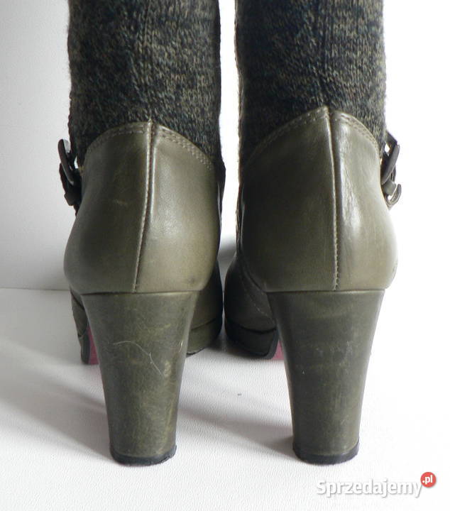 HUELLA oryginalne kozakiskóra wełna37 Łódź