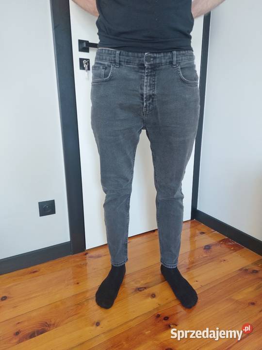 jeansy męskie House czarny denim spodnie 3132
