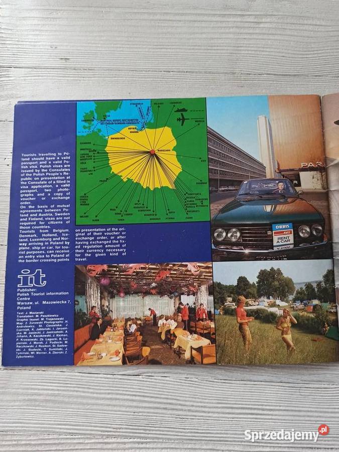 Poland Invites You LOT ORBIS ulotka przewodnik Bielsko-Biała