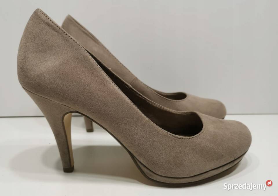 41 Tamaris czółenka obcas 10 26 szare