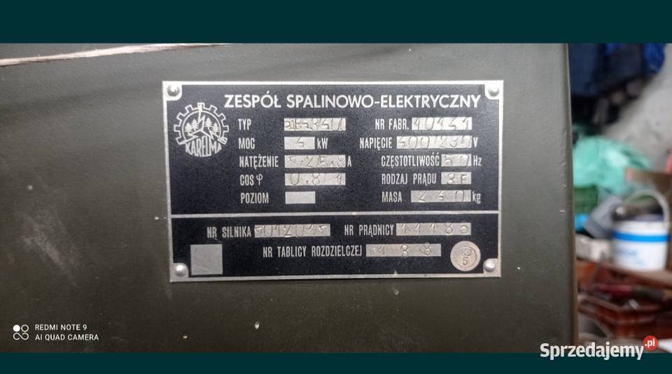 Agregat wojskowy 4 KV zachodniopomorskie Szczecin
