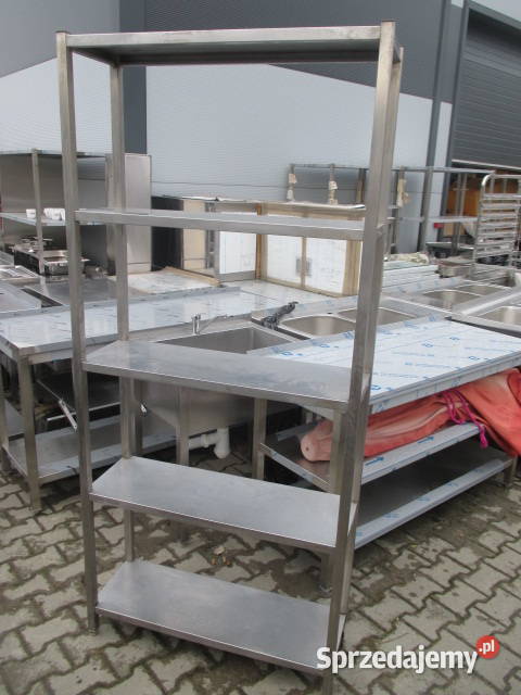 Solidny Regał Gastronomiczny Stal Nierdz 5 Półek Ostrów Wielkopolski