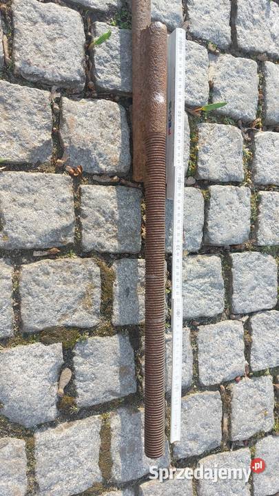Pręt stalowy gładki fi 30 mm ściąg długość 75 m